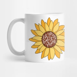 let your light shine sunflower Mug